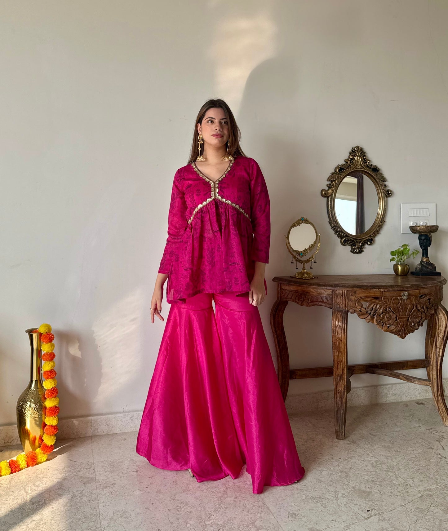 Desi Diva Sharara set