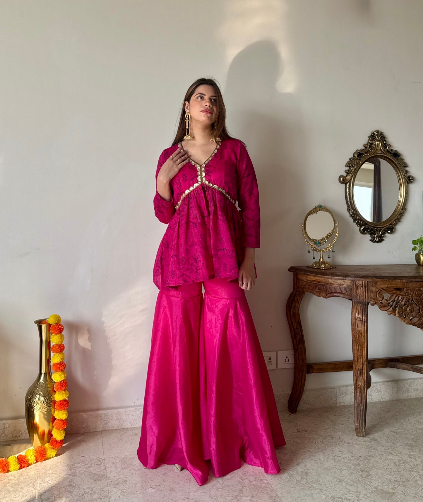 Desi Diva Sharara set