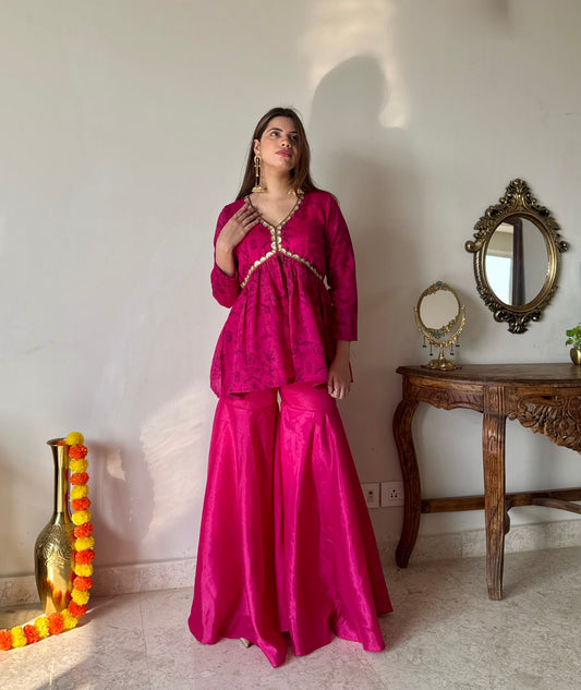 Desi Diva Sharara set