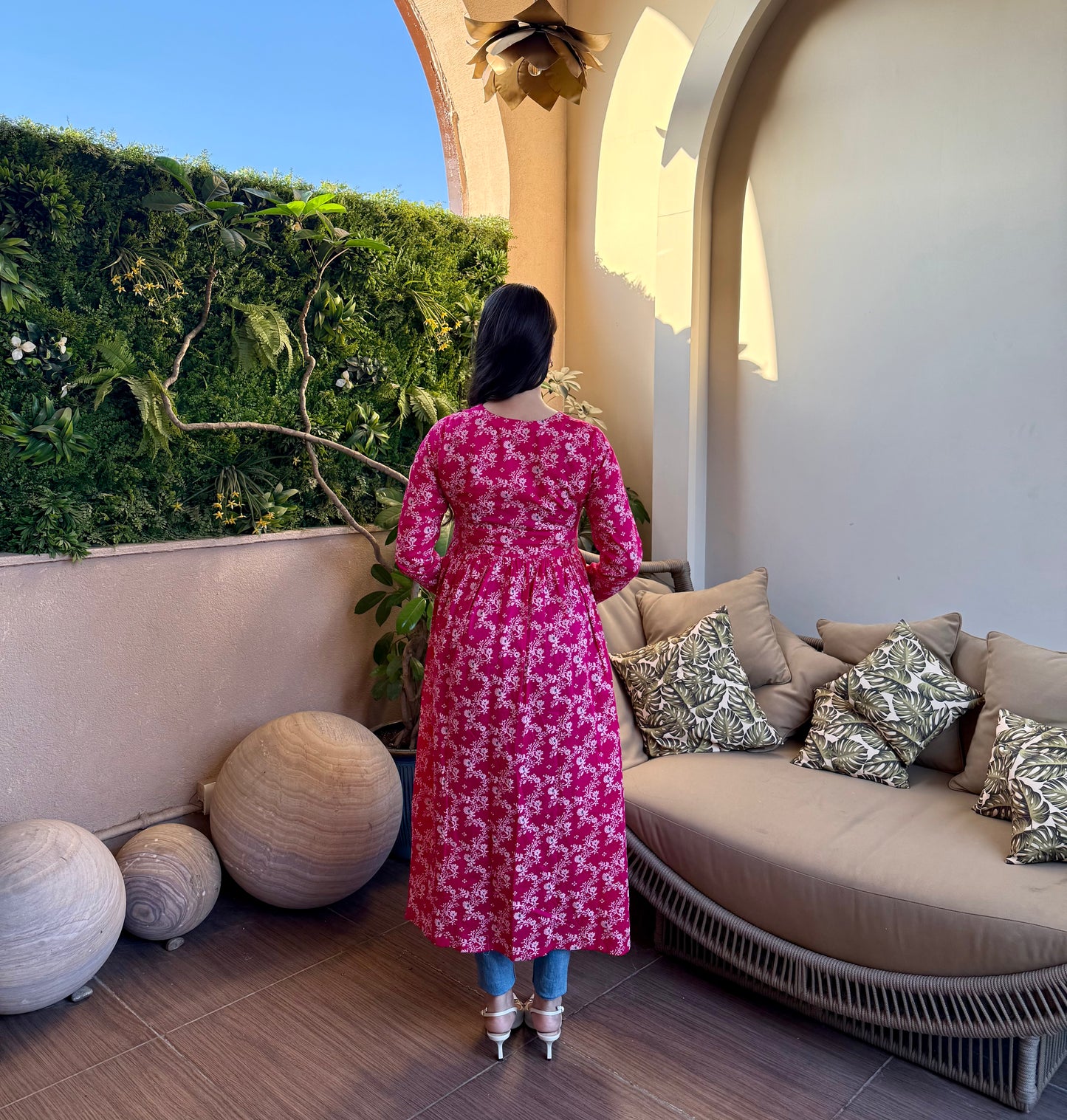 Scarlet Bloom Kurta