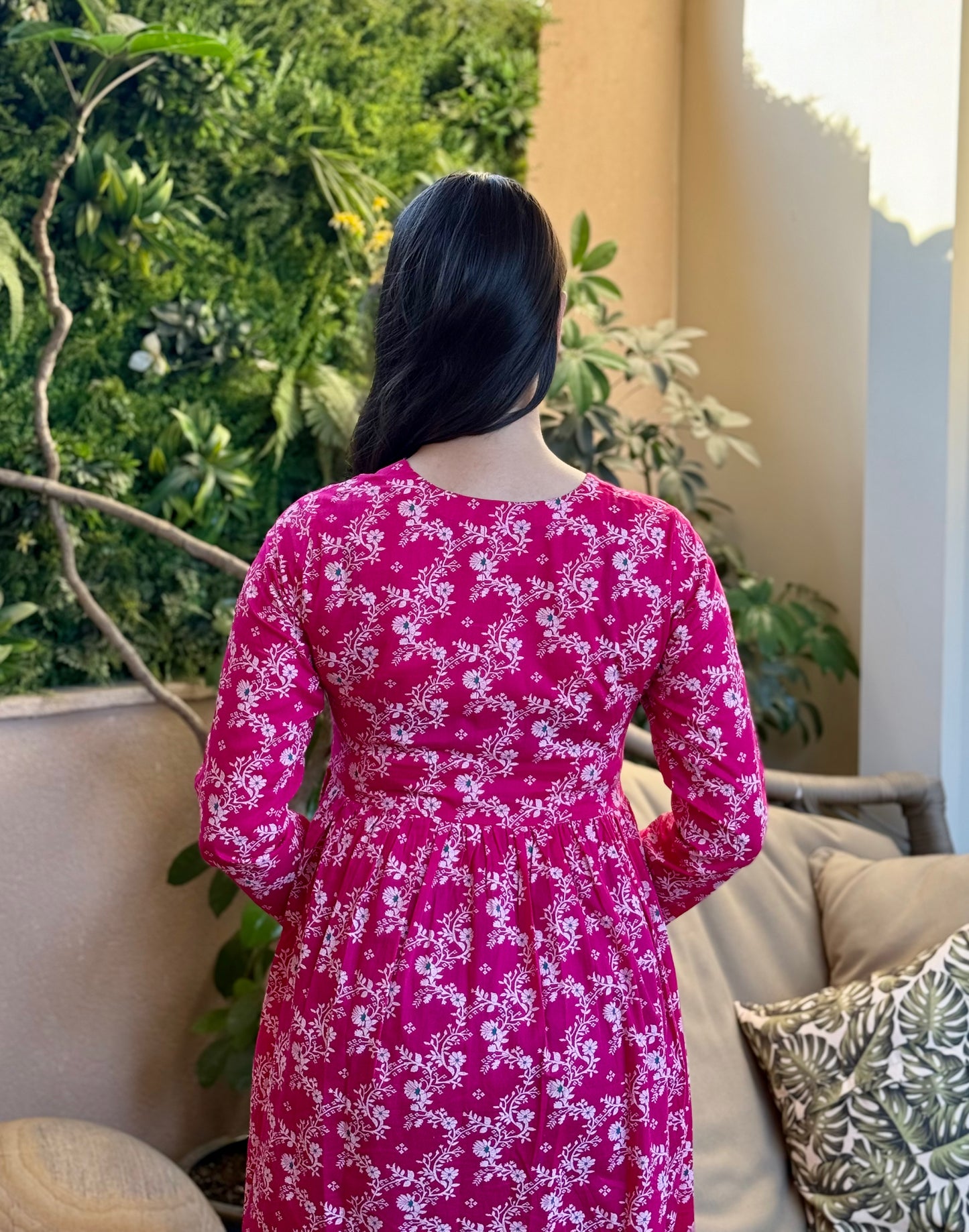 Scarlet Bloom Kurta