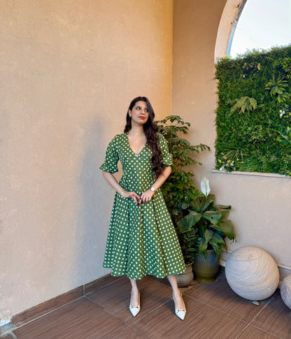 Olive Grace Midi Dress