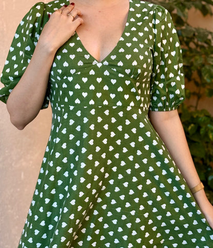 Olive Grace Midi Dress