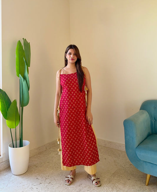 Gulnaar Ajrakh Set