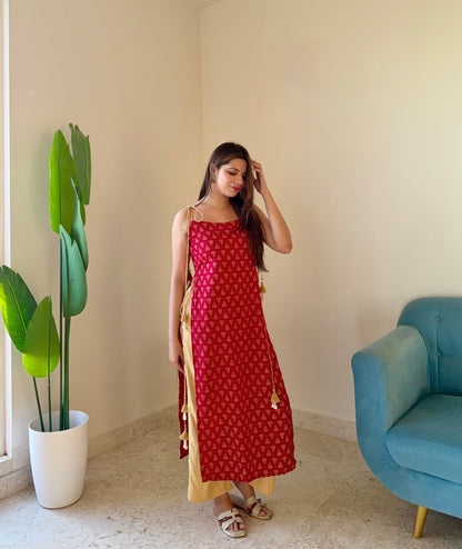 Gulnaar Ajrakh Set