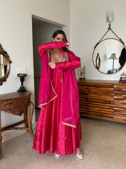 Pink Anarkali